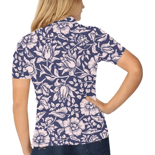 Shirt Women's All Over Print Polo Shirt (Model T55)