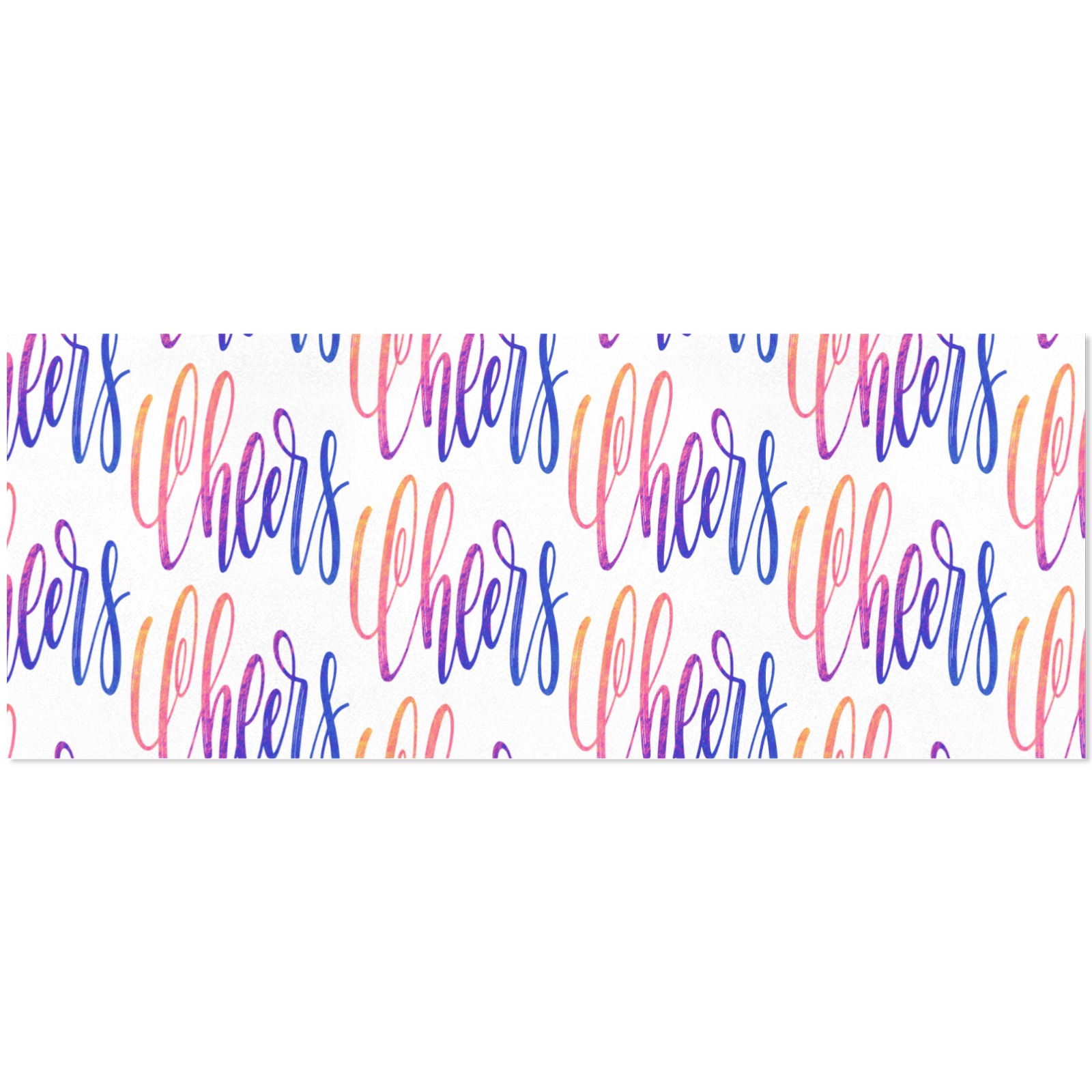 Cheers! Merry Christmas! Gift Wrapping Paper 58"x 23" (4 Rolls)
