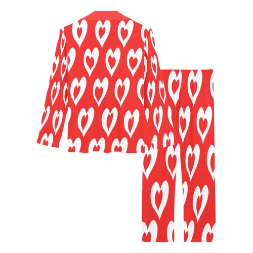 hearts in hearts Women's Long Pajama Set