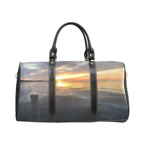 Pier Sunset Collection New Waterproof Travel Bag/Large (Model 1639)