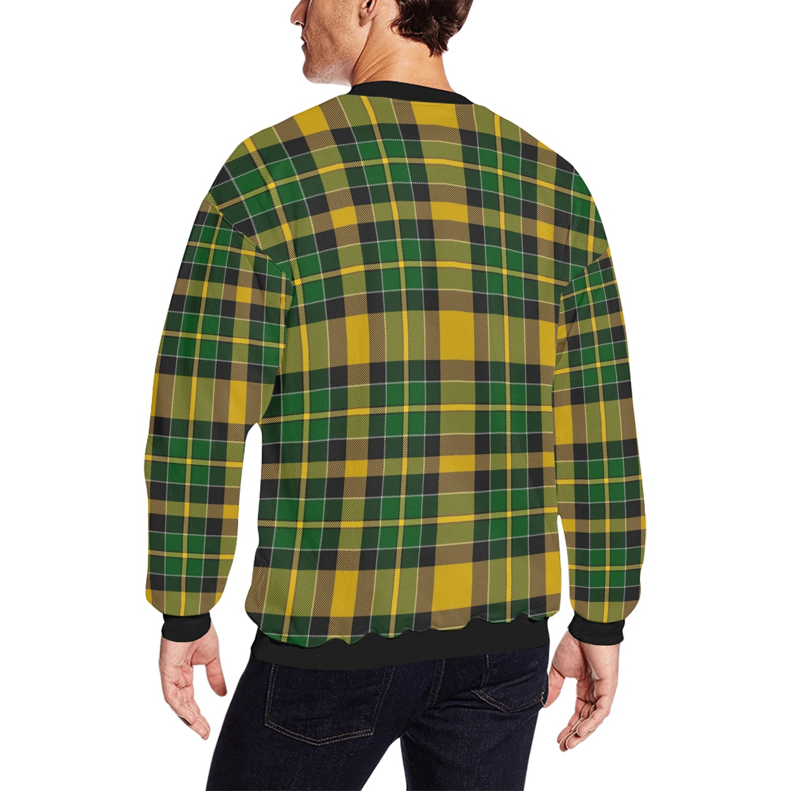 BRANDON MANITOBA TARTAN All Over Print Crewneck Sweatshirt for Men (Model H18)