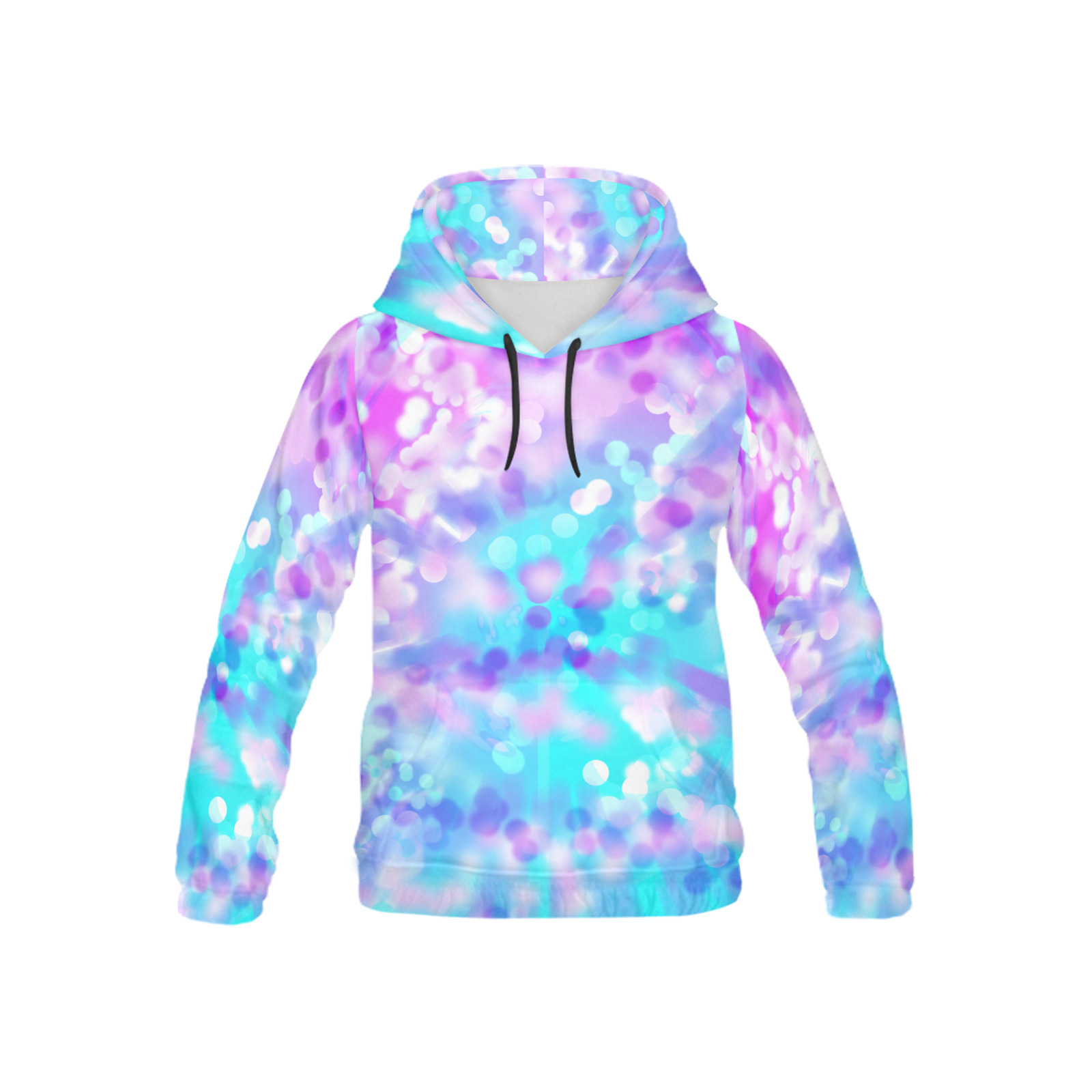 Purple And Blue Bokeh 7518 All Over Print Hoodie for Kid (USA Size) (Model H13)