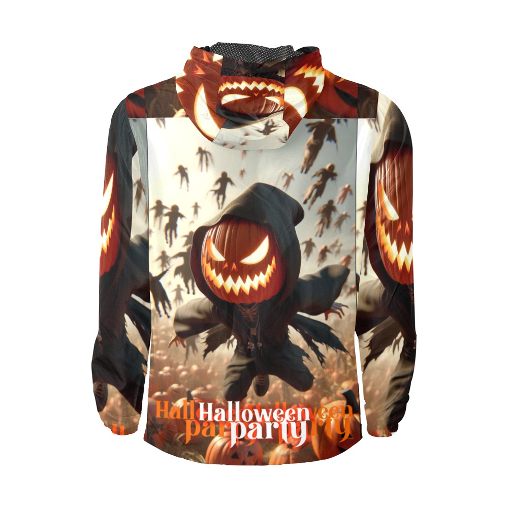 halloween efChannel27 Unisex All Over Print Windbreaker (Model H23)