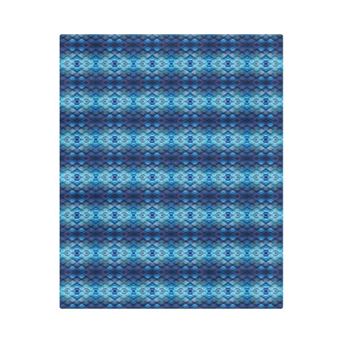 sky blue and dark blue repeating pattern Duvet Cover 86"x70" ( All-over-print)