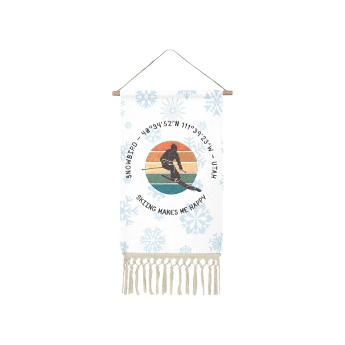 Ski Snowbird, Utah - Man Skier, Black Text