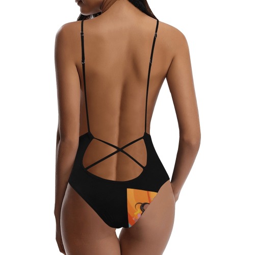 Chillin' Sexy Lacing Backless One-Piece Swimsuit (Model S10)