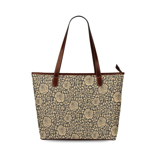 Dark roses Shoulder Tote Bag (Model 1646)