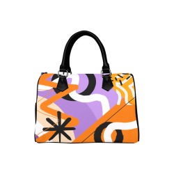 Abstract Pattern Boston Handbag (Model 1621)
