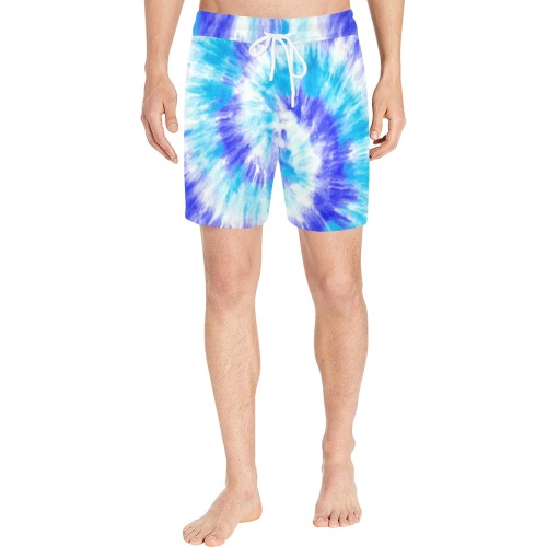 bañado hombre azulones Men's Mid-Length Swim Shorts (Model L39)