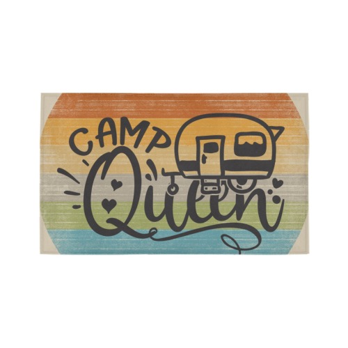 Camp Queen Azalea Doormat 30" x 18" (Sponge Material)