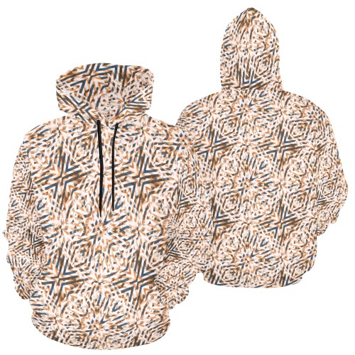 Geometric vintage mosaic 23 All Over Print Hoodie for Women (USA Size) (Model H13)