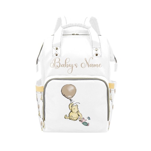 Personalized Winnie Balloon Diaper Bag Multi-Function Diaper Backpack/Diaper Bag (Model 1688)