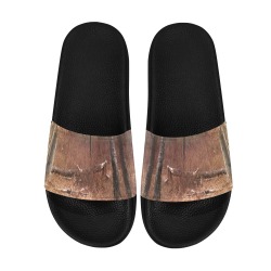 Falling tree in the woods Men's Slide Sandals (Model 057)