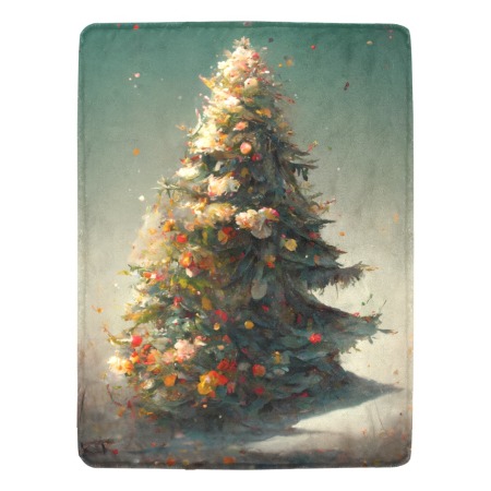 Christmas Tree Fleece Blanket 60x80
