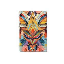 Fantasy tribal pattern colorful abstract art. Upgraded Canvas Print 12"x18"