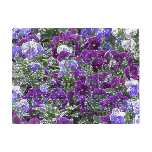 Field Of Purple Flowers 8420 A3 Size Jigsaw Puzzle (Set of 252 Pieces)