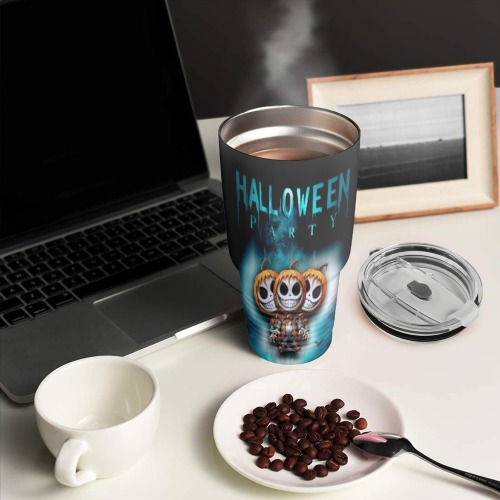 Happy Hello Ween 30oz Insulated Stainless Steel Mobile Tumbler