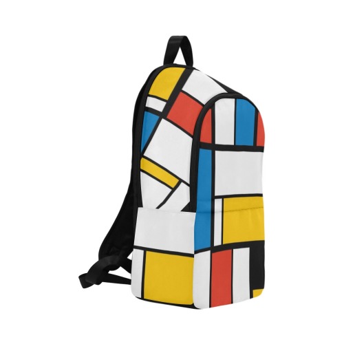 Mondrian De Stijl Modern Fabric Backpack for Adult (Model 1659)