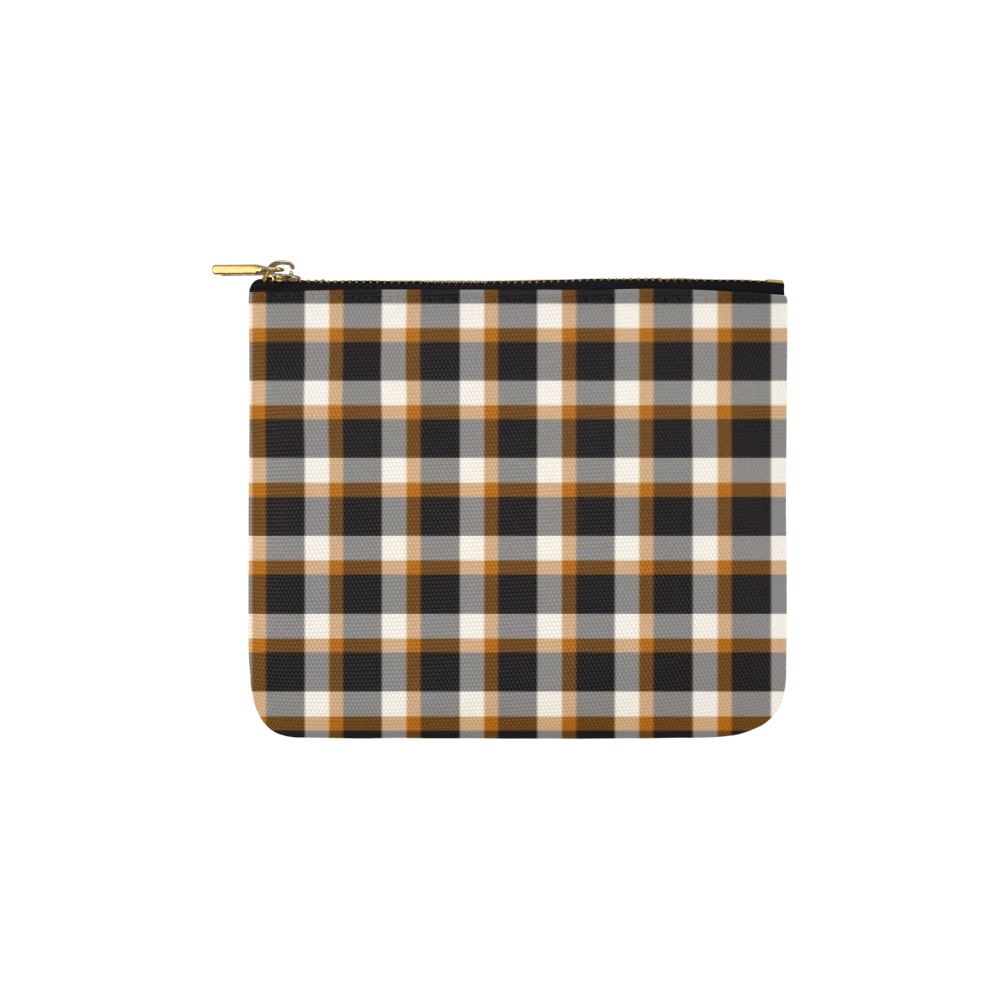 Classic Plaid (Tan) Carry-All Pouch 6''x5''