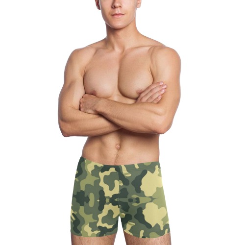 Camouflage Pop Art by Nico Bielow Men's Swimming Trunks (Model L60)