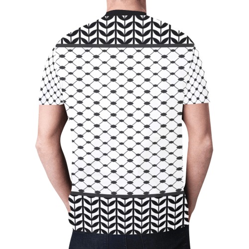 Palestinian Keffiyeh Inspired Tee New All Over Print T-shirt for Men (Model T45)