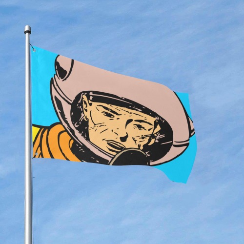astronaut Custom Flag 3x2 Ft (36"x24") (One Side)