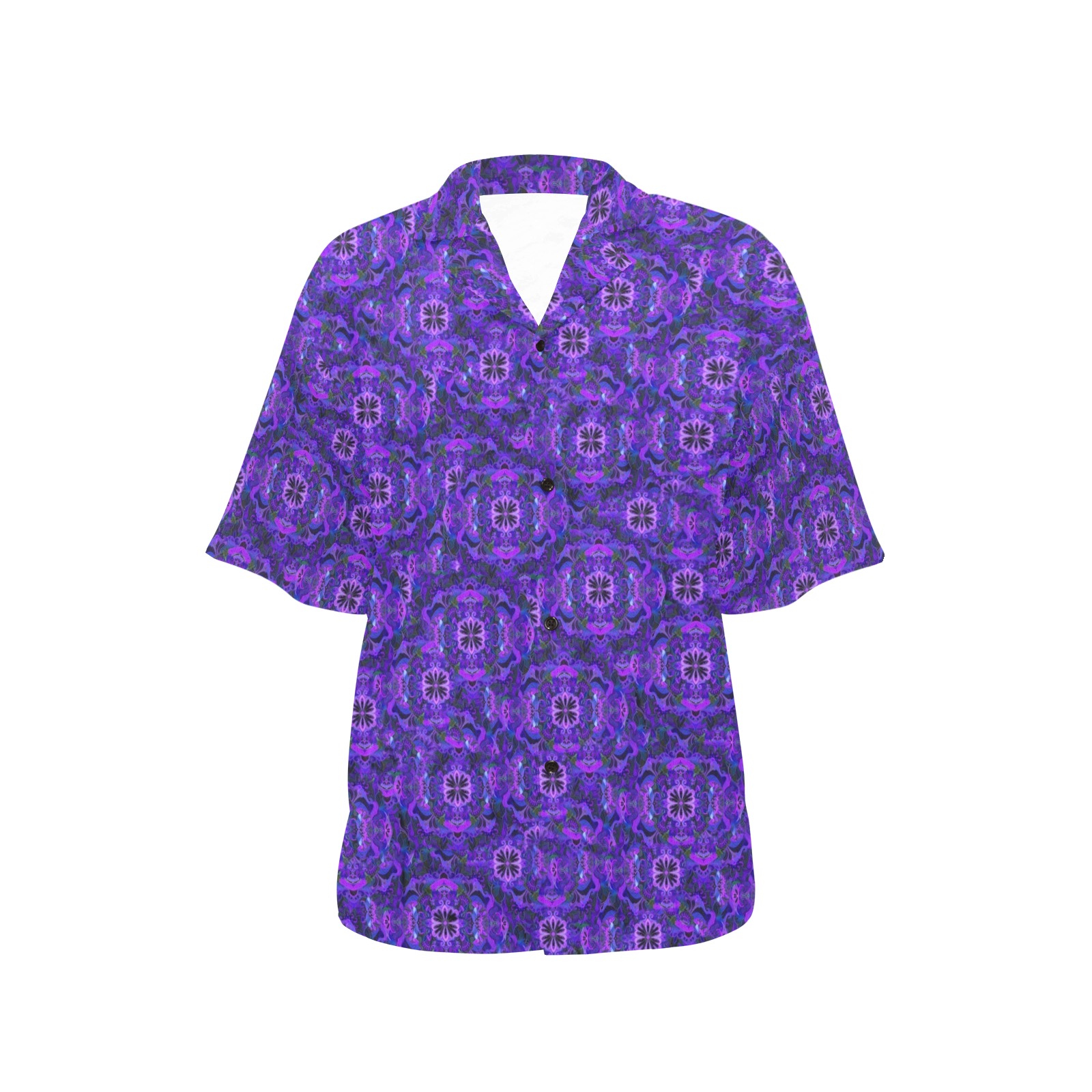 shanti 9 All Over Print Hawaiian Shirt for Women (Model T58)