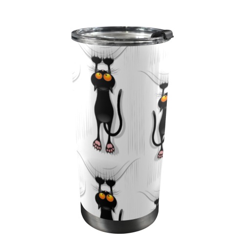 Cat Cartoon Scratching Fabric