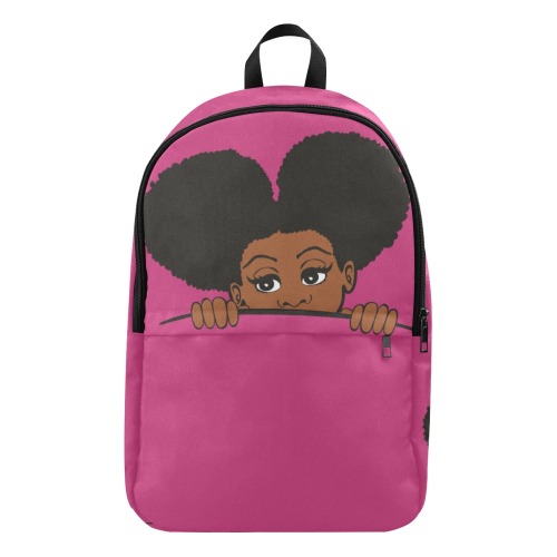 peeking girl backpack Fabric Backpack for Adult (Model 1659)