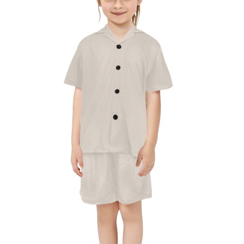 Perfectly Pale Little Girls' V-Neck Short Pajama Set