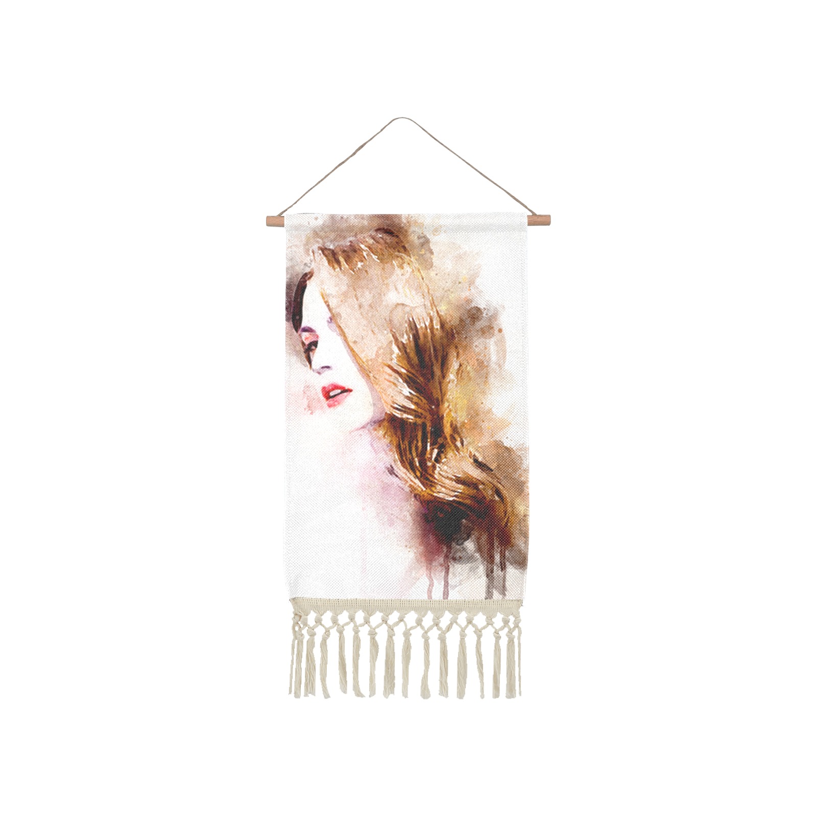 girl Linen Hanging Poster