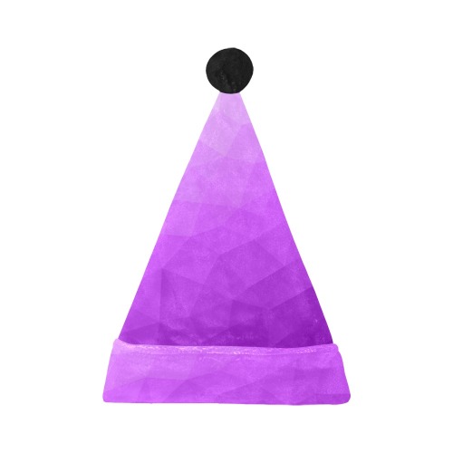 Purple gradient geometric mesh pattern Santa Hat
