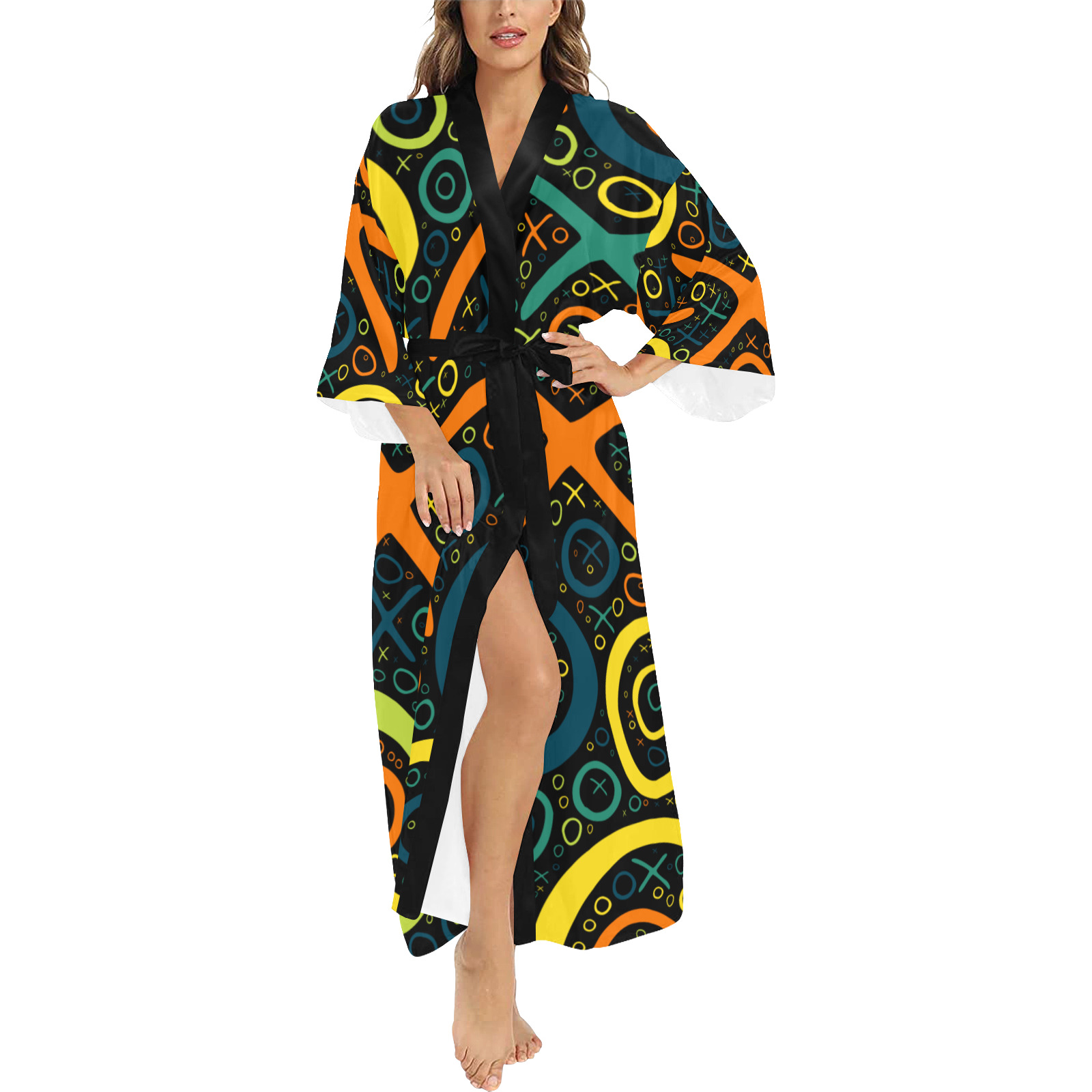 XO0L2-O SYMPLZ Long Kimono Robe Long Kimono Robe
