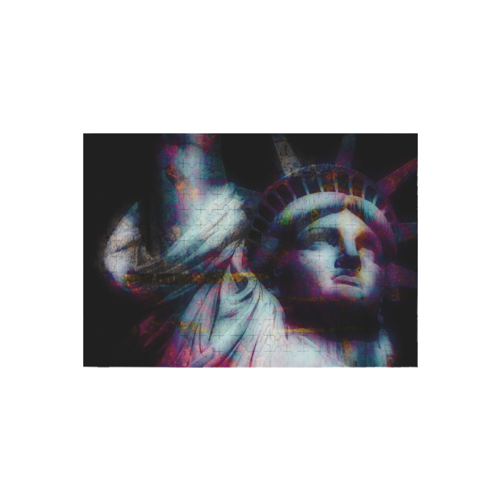 STATUE OF LIBERTY 5 300-Piece Wooden Photo Puzzles