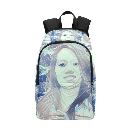 Simple Girl In Good Mood Fabric Backpack for Adult (Model 1659)