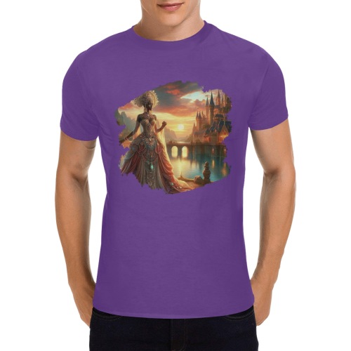 GODDESS Men's T-Shirt in USA Size (Two Sides Printing)