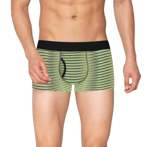 geo striped black & beige