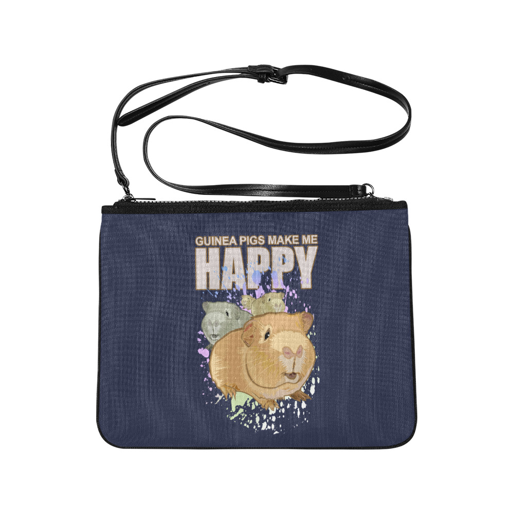 Guinea Pigs Make Me Happy Slim Clutch Bag (Model 1668)