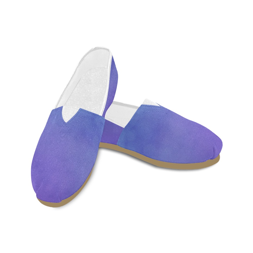 Misty Clouds Blue Unisex Casual Shoes (Model 004)