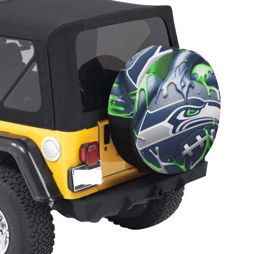 Seattle Seahawks Wheel Cover 30 Inch Spare Tire Cover