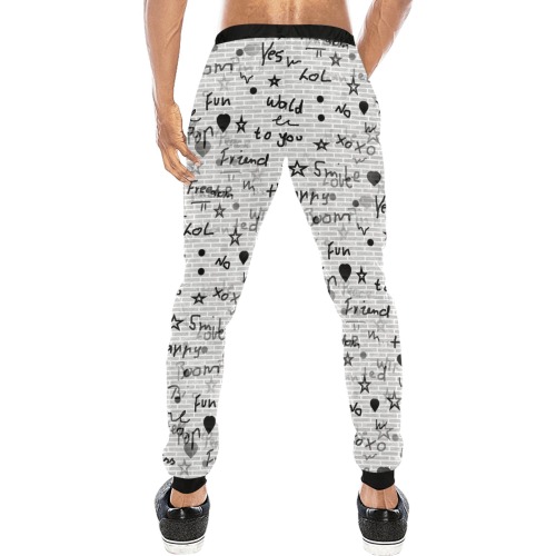 Simply Pop by Nico Bielow Men's All Over Print Sweatpants (Model L11)