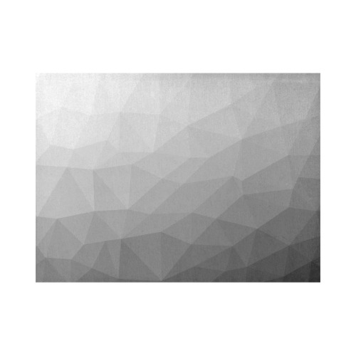 Grey Gradient Geometric Mesh Pattern Placemat 14’’ x 19’’ (Set of 2)