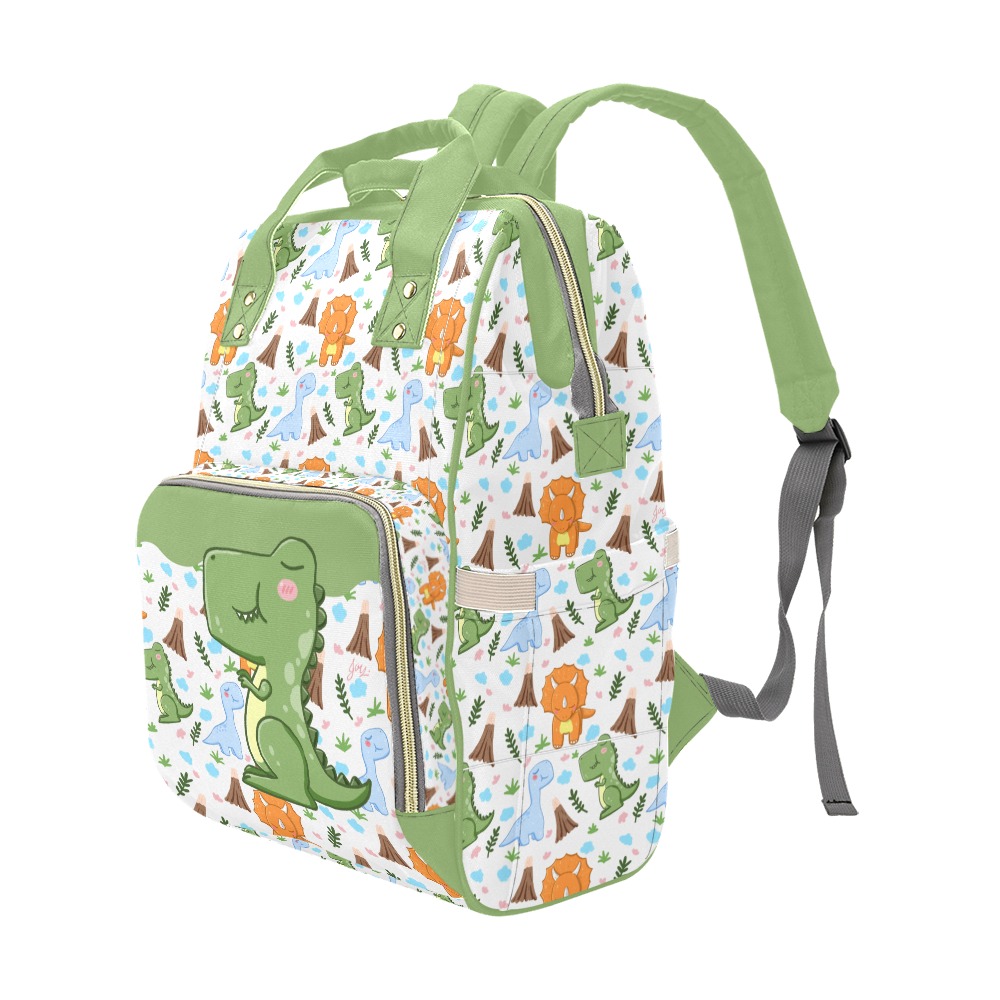 Green Dinosaur Diaper bag Multi-Function Diaper Backpack/Diaper Bag ...