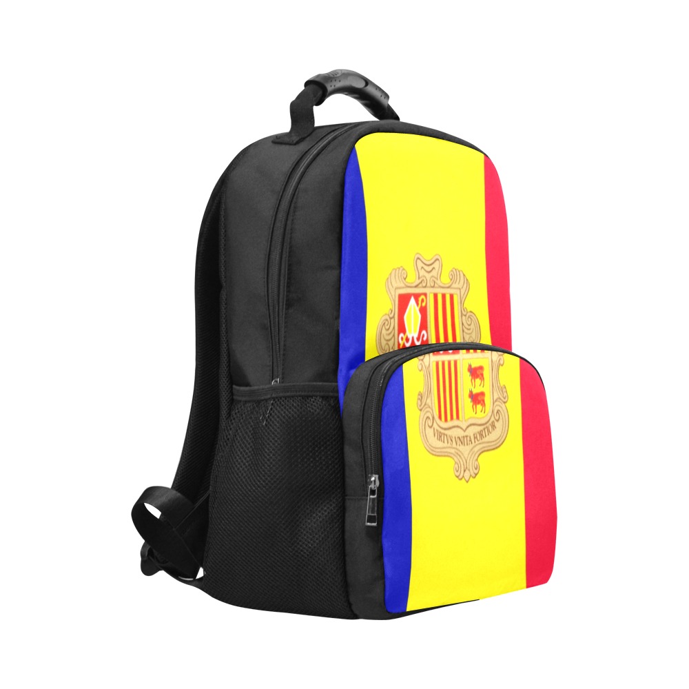 Flag of Andorra Unisex Laptop Backpack (Model 1663)