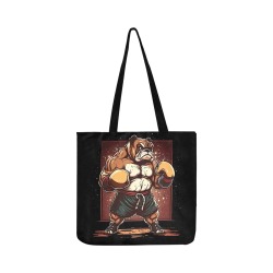Boxing Bulldog Reusable Shopping Bag Model 1660 (Two sides)
