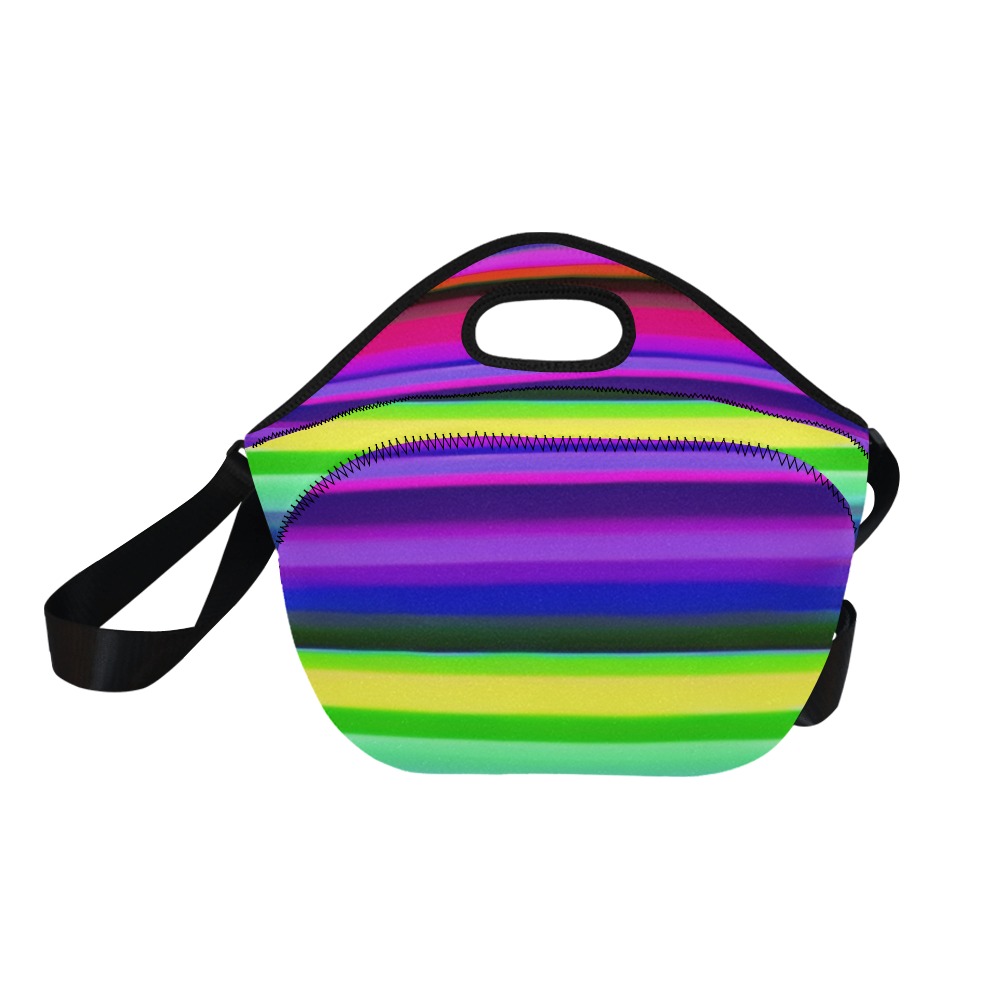avant_garde_rainbow_TradingCard Neoprene Lunch Bag/Large (Model 1669)