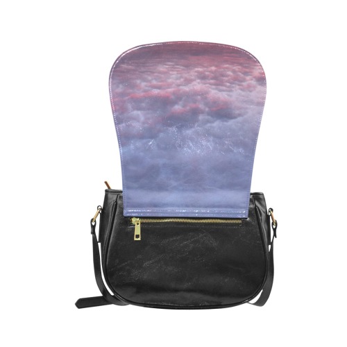 Morning Purple Sunrise Collection Classic Saddle Bag/Small (Model 1648)