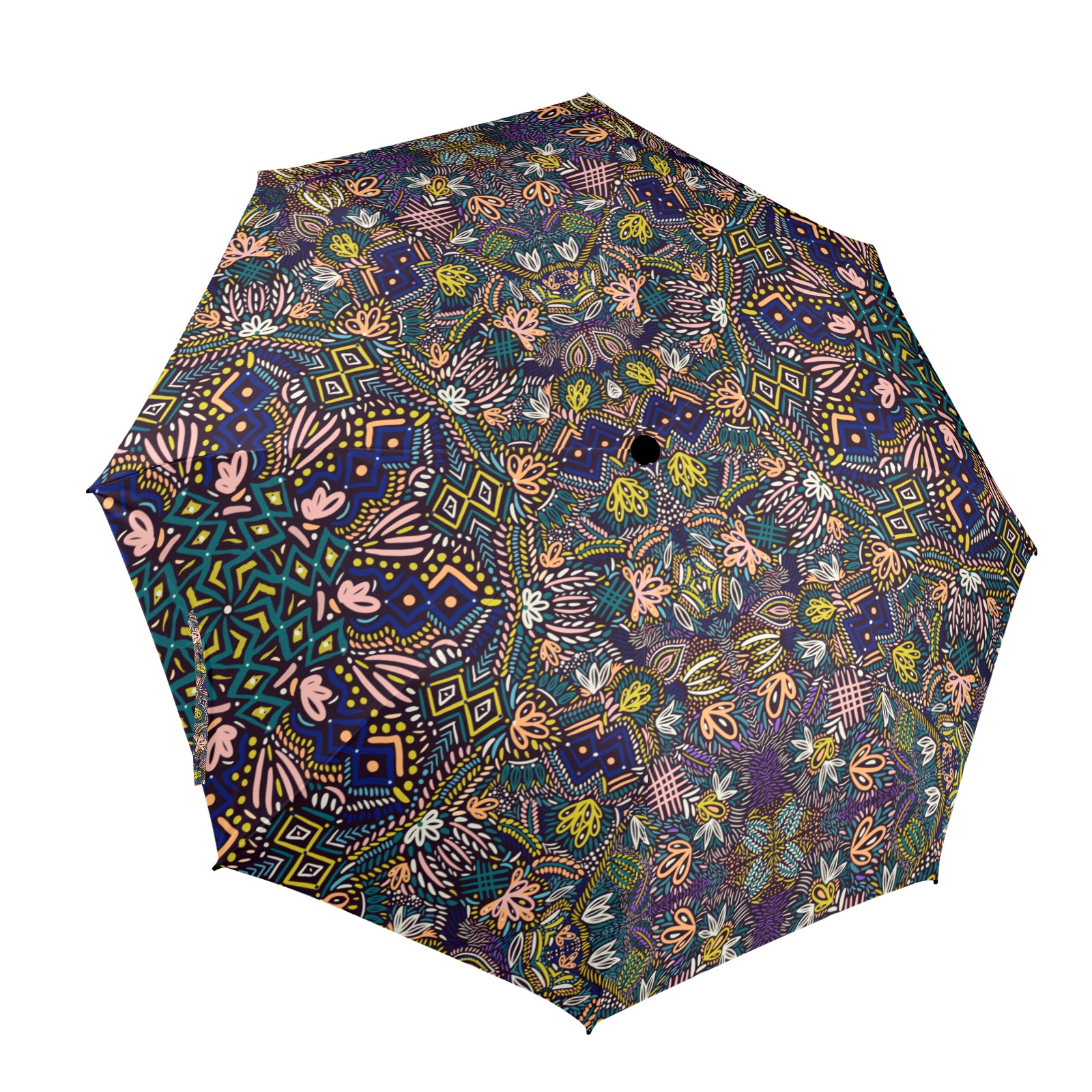 Apple Red Pattern Print Automatic Foldable Umbrella