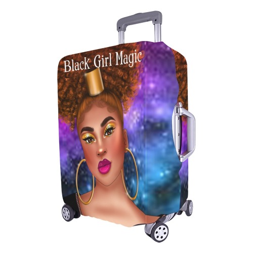 blackgirl magic Luggage Cover/Large 26"-28"