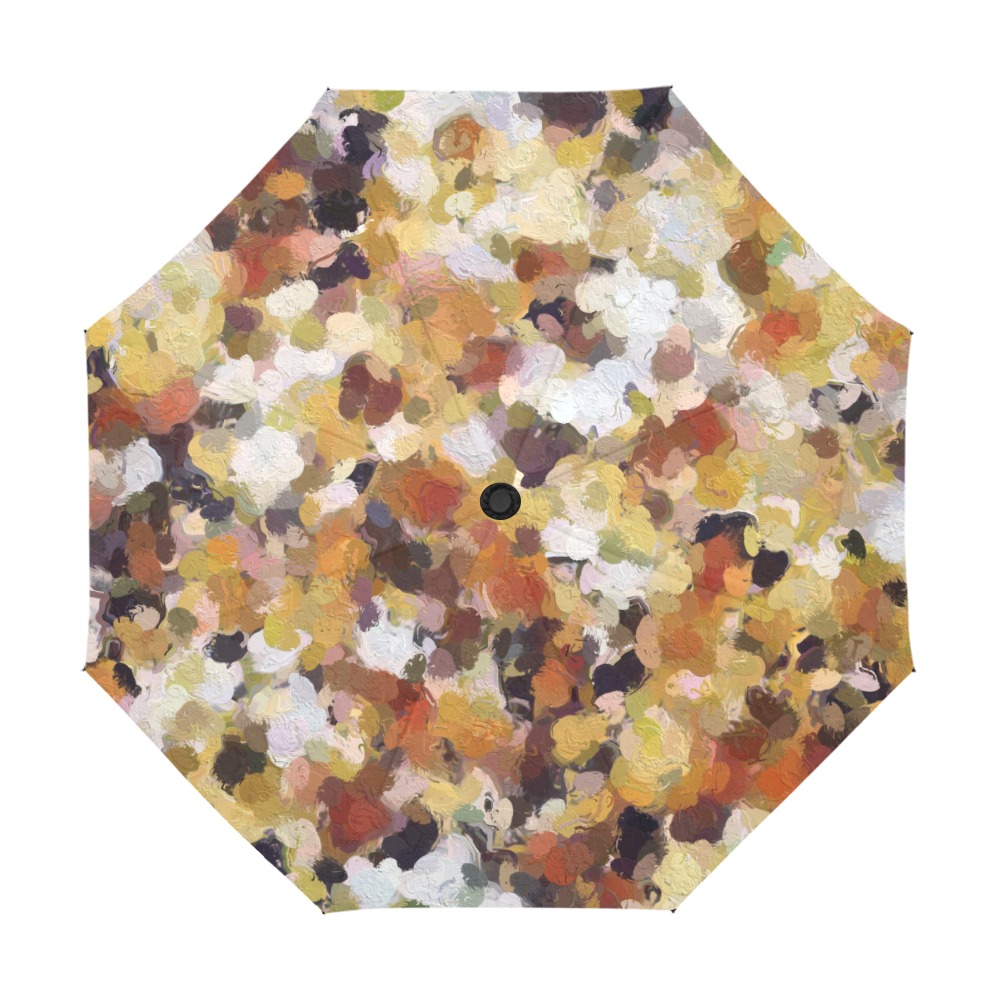 Autumn Oil Abstract Anti-UV Auto-Foldable Umbrella (U09)